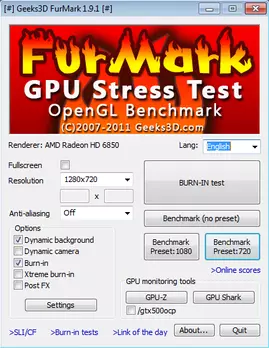 FurMark для Windows XP